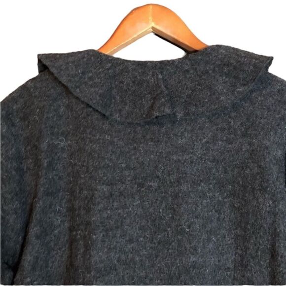 Elena Solano grey 100% boiled wool sweater - Picture 4 of 10